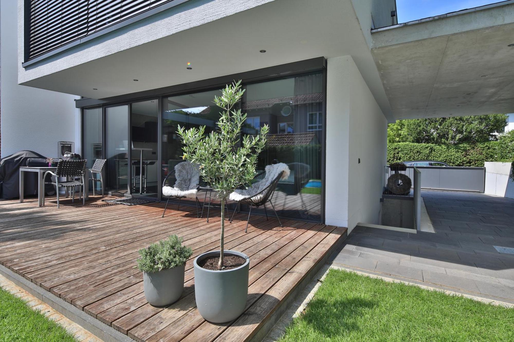 Modernes Studio-Apartment Gersthofen Extérieur photo